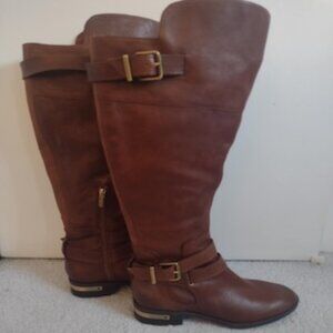 Vince Camuto Prestinta 6 Riding Below the Knee Boots Brown NEW